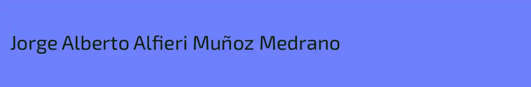 Jorge Alberto Alfieri Muñoz Medrano